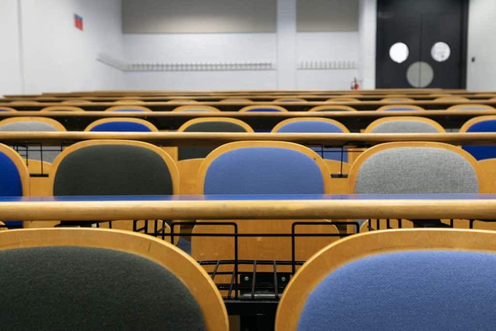 DCU Glasnevin campus seats in a tiered position for 112 people