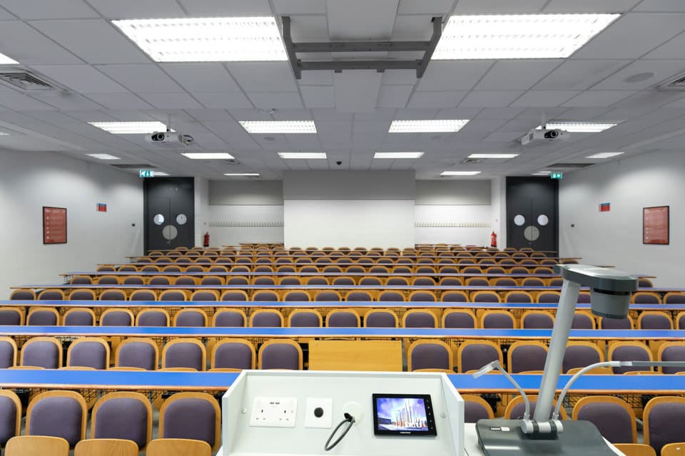 DCU Glasnevin campus view from the bottom of the teachers perspective