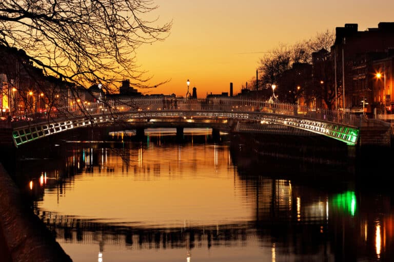 Dublin Autumn Hapenny Bridge